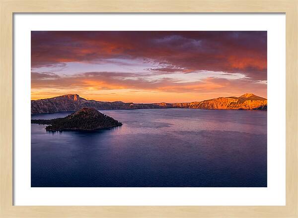 Crater Lake Sunset Serenity