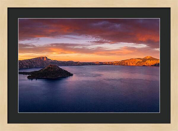 Crater Lake Sunset Serenity
