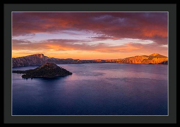 Crater Lake Sunset Serenity