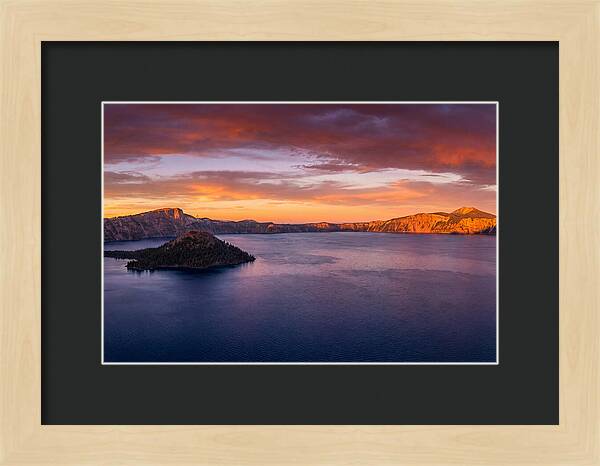 Crater Lake Sunset Serenity