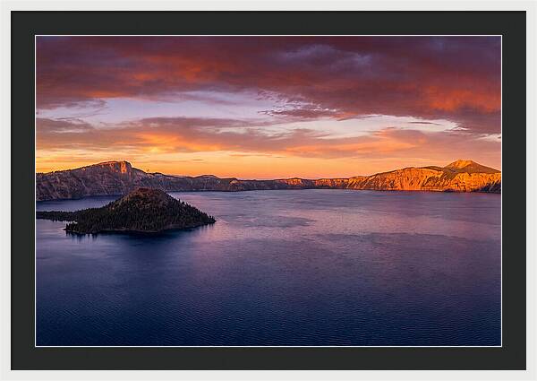 Crater Lake Sunset Serenity