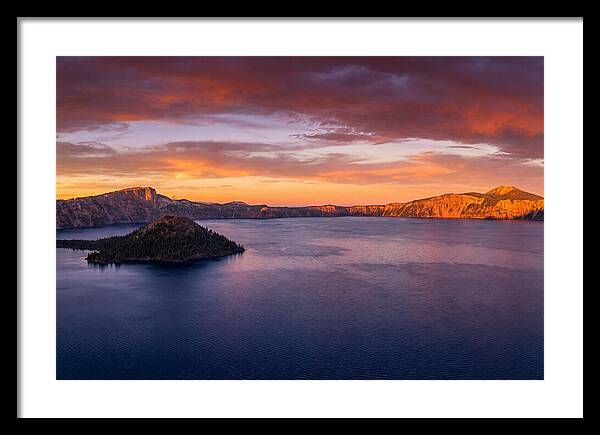 Crater Lake Sunset Serenity