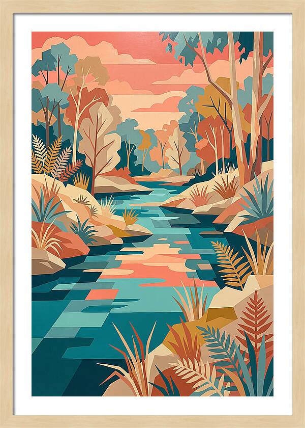Creek Landscape Serenity