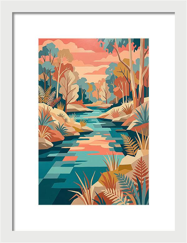 Creek Landscape Serenity