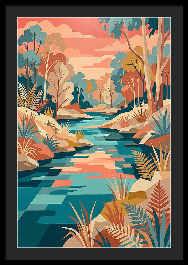 Creek Landscape Serenity