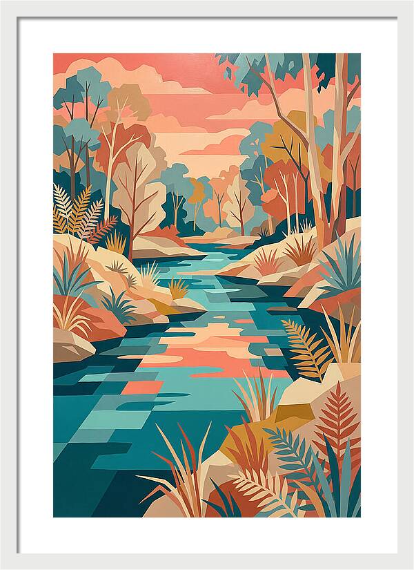 Creek Landscape Serenity