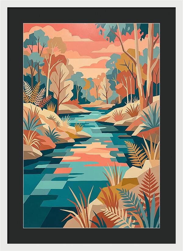 Creek Landscape Serenity