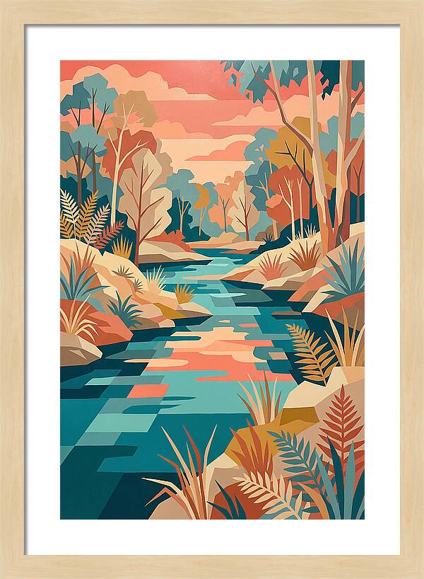 Creek Landscape Serenity