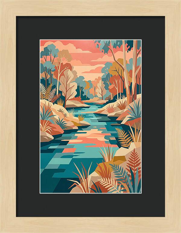 Creek Landscape Serenity