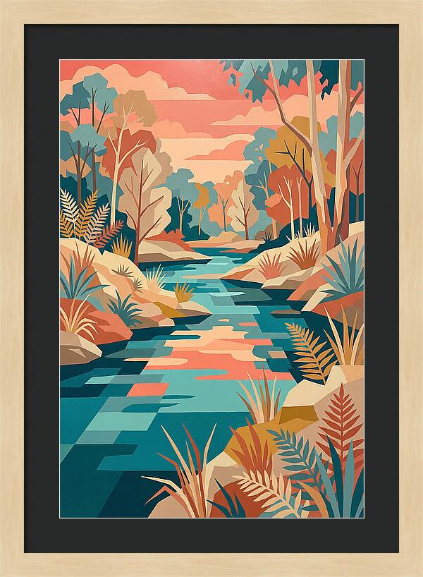 Creek Landscape Serenity