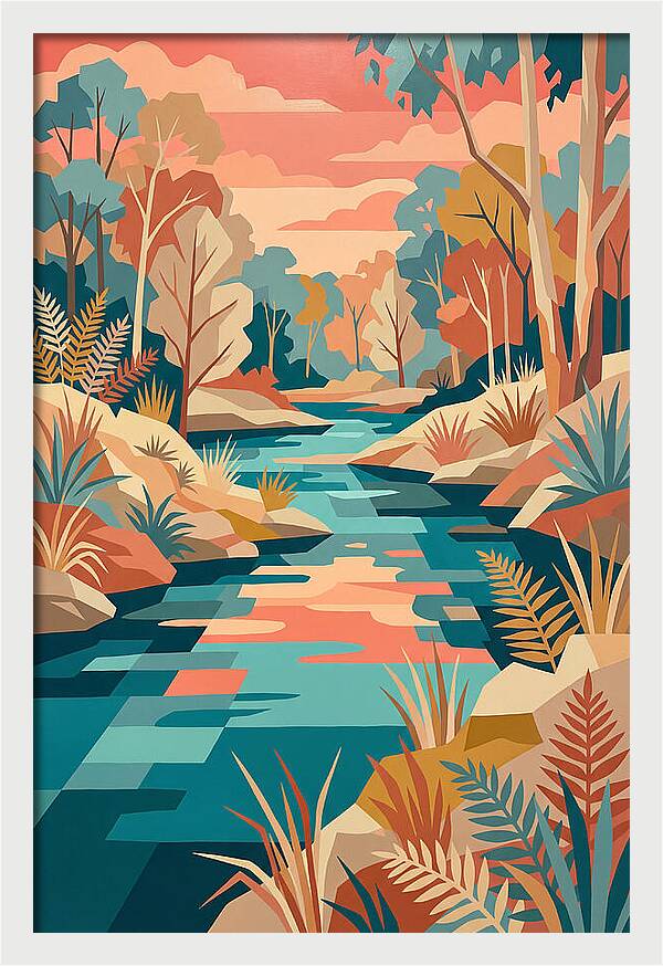 Creek Landscape Serenity