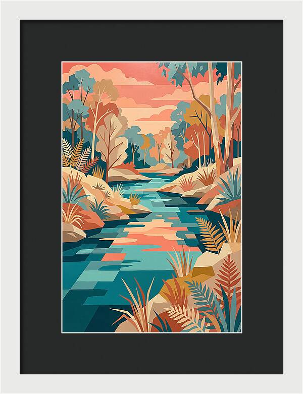 Creek Landscape Serenity