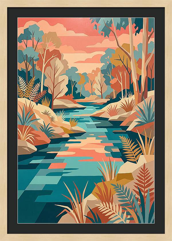 Creek Landscape Serenity