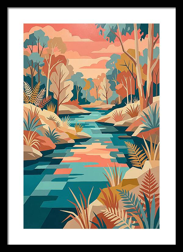 Creek Landscape Serenity