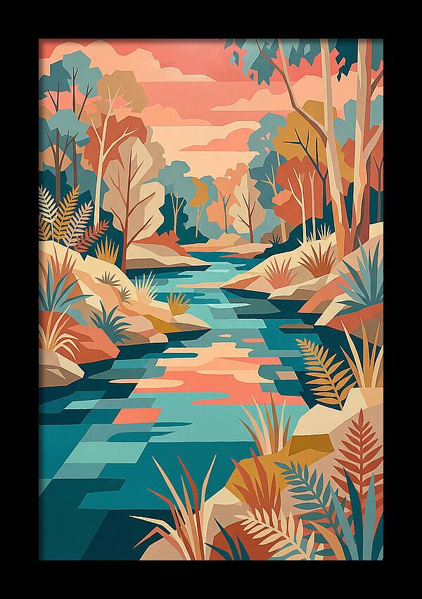Creek Landscape Serenity
