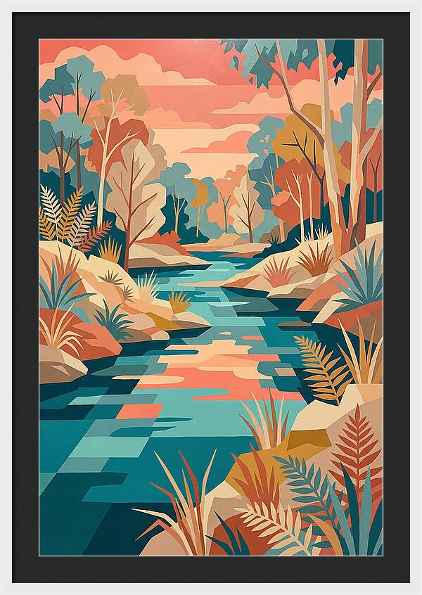 Creek Landscape Serenity