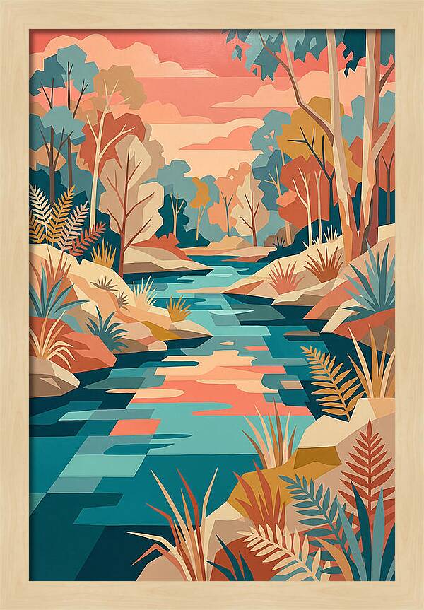 Creek Landscape Serenity