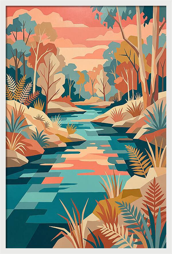 Creek Landscape Serenity