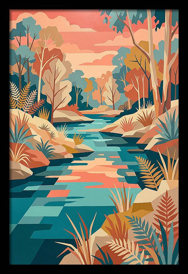 Creek Landscape Serenity