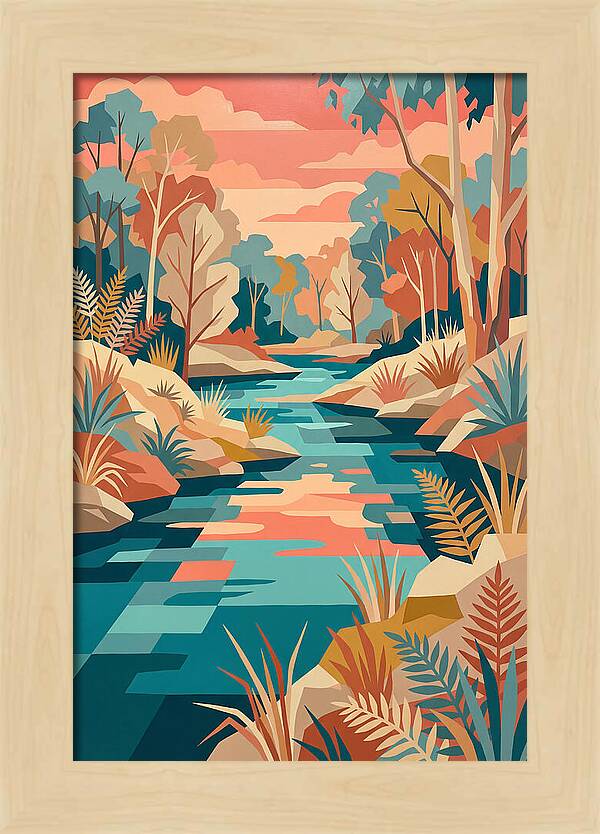 Creek Landscape Serenity