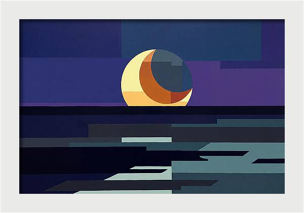 Crescent Earthshine Moon