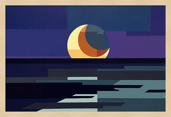 Crescent Earthshine Moon