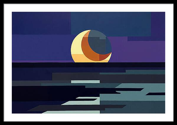 Crescent Earthshine Moon