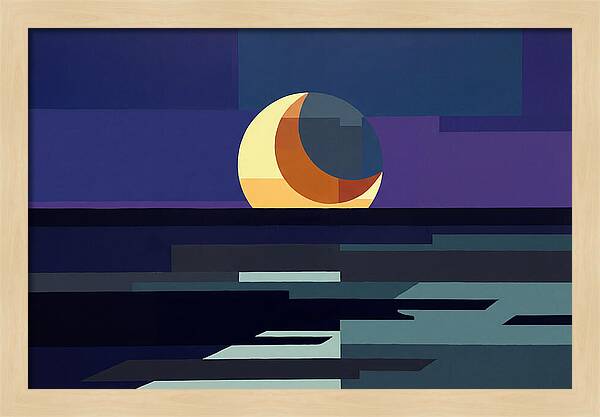 Crescent Earthshine Moon