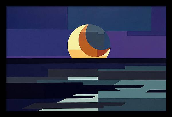 Crescent Earthshine Moon