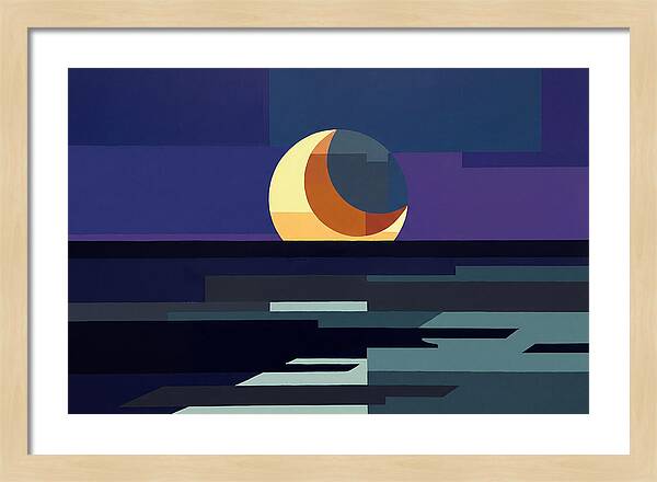 Crescent Earthshine Moon