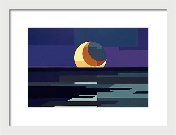 Crescent Earthshine Moon