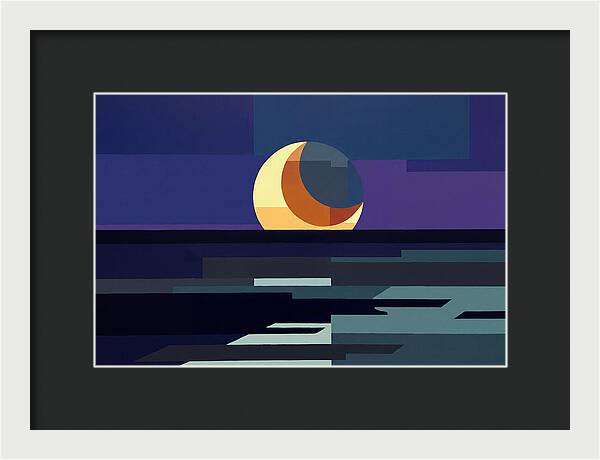 Crescent Earthshine Moon