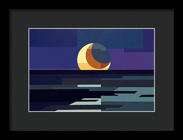 Crescent Earthshine Moon
