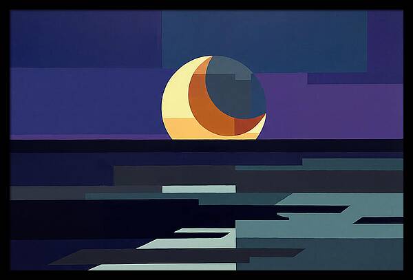 Crescent Earthshine Moon