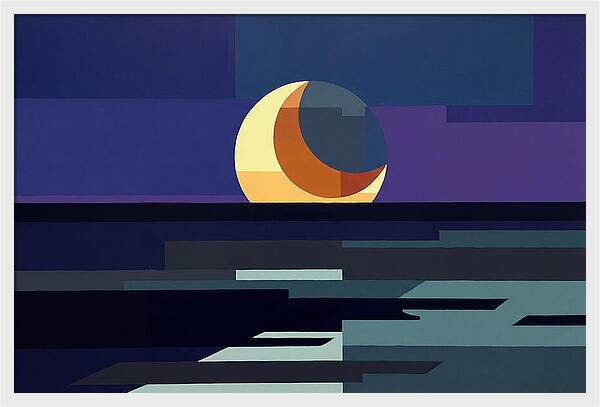 Crescent Earthshine Moon