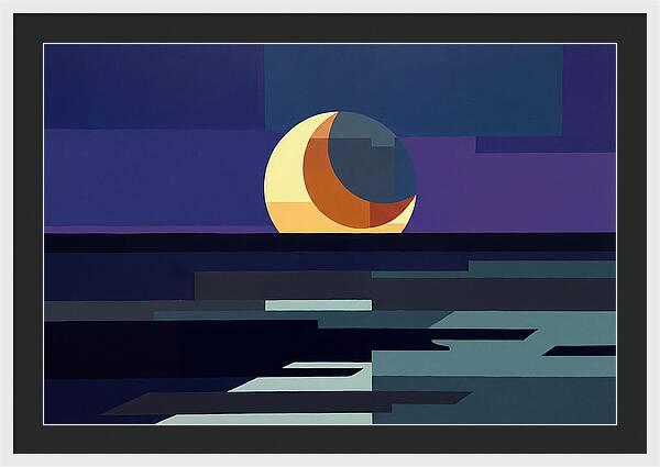 Crescent Earthshine Moon