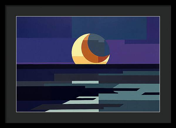 Crescent Earthshine Moon