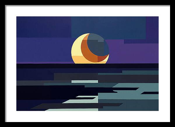 Crescent Earthshine Moon
