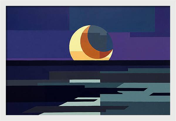 Crescent Earthshine Moon
