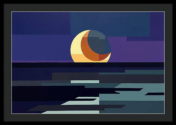 Crescent Earthshine Moon