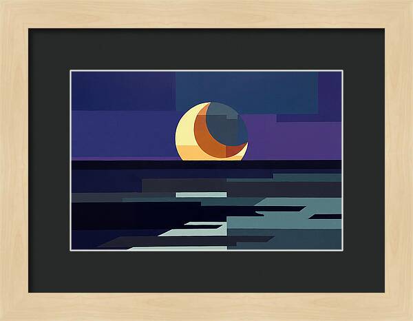 Crescent Earthshine Moon