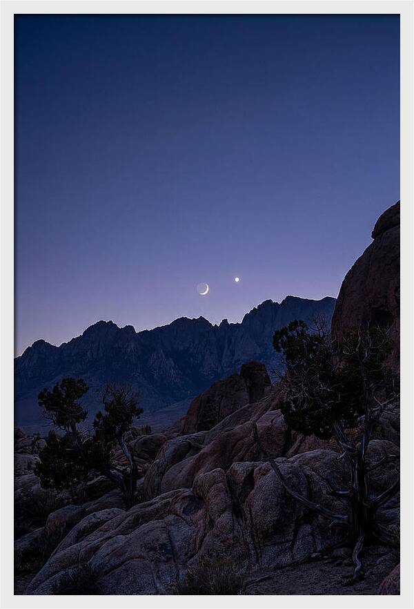 Crescent Moon And Venus
