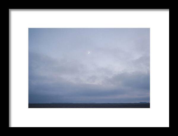 Crescent Moon In Twilight Sky