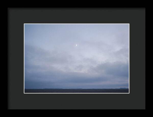 Crescent Moon In Twilight Sky