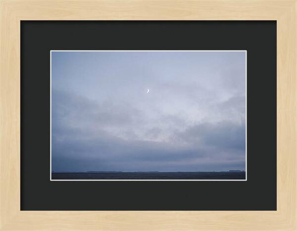 Crescent Moon In Twilight Sky
