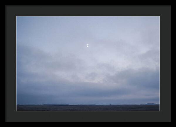 Crescent Moon In Twilight Sky