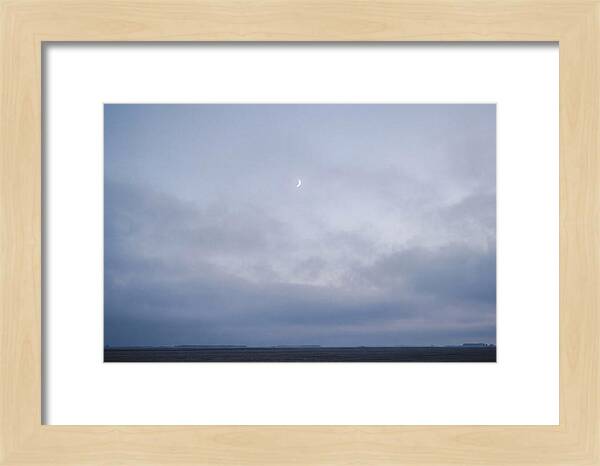 Crescent Moon In Twilight Sky