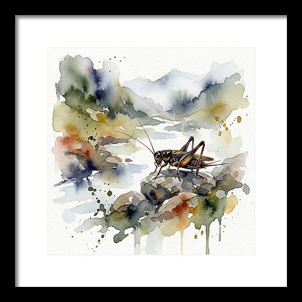 Cricket Among Serene Landscapes