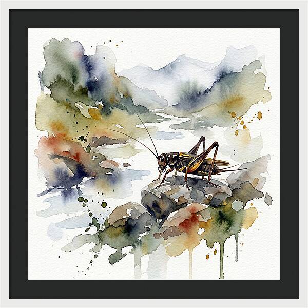 Cricket Among Serene Landscapes