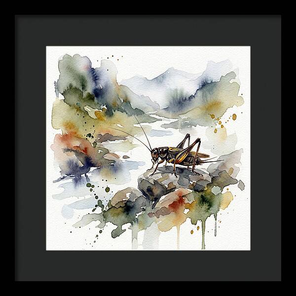 Cricket Among Serene Landscapes
